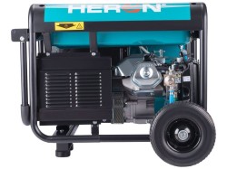 (obrázek pro) Elektrocentrála benzínová a plynová (LPG/NG), 17HP/8,2kW/10,2kVA (400V), 6,5kW (230V), elektrický start, dálkové ovládání, podvozek HERON