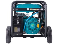 (obrázek pro) Elektrocentrála benzínová a plynová (LPG/NG), 17HP/8,2kW/10,2kVA (400V), 6,5kW (230V), elektrický start, dálkové ovládání, podvozek HERON
