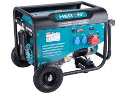 (obrázek pro) Elektrocentrála benzínová 13HP/6,0kW (400V), 2x2,2kW (230V), podvozek HERON
