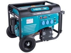 (obrázek pro) Elektrocentrála benzínová 5,5kW/13HP, pro svařování, elektrický start, podvozek HERON