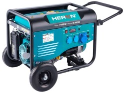 (obrázek pro) Elektrocentrála benzínová 7,0kW/15HP, pro svařování, podvozek HERON