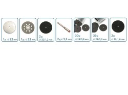 (obrázek pro) Nástavce na přímou brusku sada 74 ks EXTOL PREMIUM