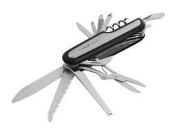 (obrázek pro) Nůž kapesní zavírací 11dílný, nerez, 90mm, délka zavřeného nože 90mm, multifunkční nůž s 11 čepelemi pro různé