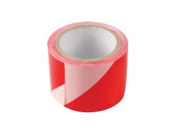 (obrázek pro) Páska výstražná červeno-bílá, 75mm x 100m, PE, EXTOL CRAFT