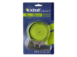 (obrázek pro) Pás upínací ráčnový, 25mmx5m, max. 150kg, EXTOL CRAFT