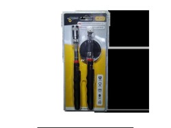 (obrázek pro) Magnetický vytahovák předmětů a inspekční zrcátko, teleskopické rukojeti