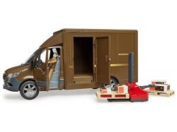 (obrázek pro) MB Sprinter UPS s příslušenstvím a řidičem BRUDER