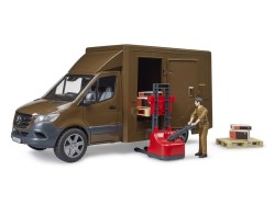 (obrázek pro) MB Sprinter UPS s příslušenstvím a řidičem BRUDER