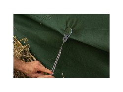 (obrázek pro) Upínací spona očková, na plachty, sítě, tkaniny, šedá, 1ks BUNGEE CORD CLIPS