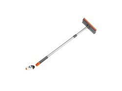 (obrázek pro) Stěrka na mytí skel oboustranná, teleskopická 20cm, rukojeť 60-95cm