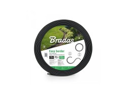 (obrázek pro) Obruba záhonů, černá, 10 m x 4 cm, 20 ks kotev - OBEB4010SET EASY BORDER SET BRADAS