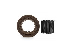 (obrázek pro) Obruba záhonů, hnědá 10m x 40mm EASY BORDER BRADAS