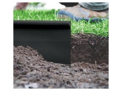 (obrázek pro) Obruba záhonů, ztracený obrubník, černá 18m x 12,5cm