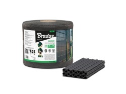 (obrázek pro) Plotová, balkónová tkanina 19cmx36m, šedá BRADAS