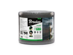 (obrázek pro) Plotová, balkónová tkanina 19cmx36m, šedá BRADAS