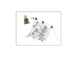 (obrázek pro) Spojka štítová pro zahradní tyče 11mm, nastavitelná, 4ks BRADAS