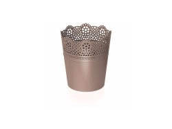 (obrázek pro) Plastový květináč 160mm DLAC160 LACE (Barva: Fuksie)