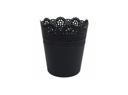 (obrázek pro) Plastový květináč 160mm DLAC160 LACE (Barva: Fuksie)