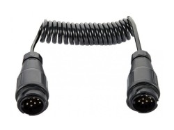 (obrázek pro) Kabel spirálový 1.5m, 13 pólů zástrčka / 13 pólů zástrčka
