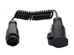 (obrázek pro) Kabel spirálový 1.5m, 13 pólů zástrčka / 13 pólů zásuvka