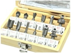 (obrázek pro) Frézy tvarové do dřeva, sada 12 ks GEKO