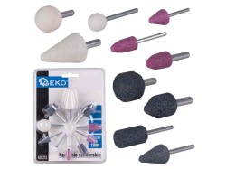 (obrázek pro) Brusné nástavce na přímou brusku 3mm/6mm 10ks GEKO