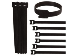 (obrázek pro) Pásek na suchý zip, organizér kabelů 210x12mm, 10ks GEKO