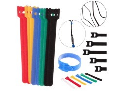(obrázek pro) Pásek na suchý zip, organizér kabelů 150x12mm, 12ks GEKO