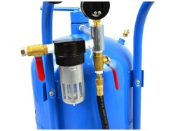 (obrázek pro) Mobilní tryskací jednotka, pískovačka 38l GEKO