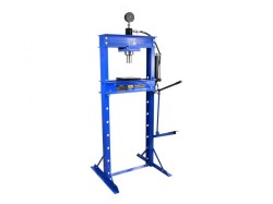 (obrázek pro) Hydraulický lis s manometrem a nožní pumpou 20t GEKO