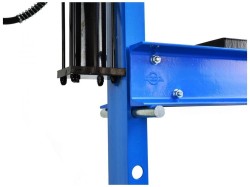 (obrázek pro) Hydraulický, pneumatický dílenský lis 20t s manometrem GEKO