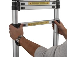 (obrázek pro) Teleskopický žebřík 3,8m, 150kg, hliníkový GEKO