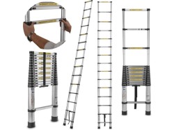 (obrázek pro) Teleskopický žebřík 4,4m, 150kg, hliníkový GEKO