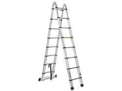 (obrázek pro) Multifunkční teleskopický žebřík 5m, 150kg, hliníkový GEKO