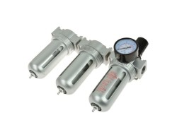 (obrázek pro) Regulátor tlaku 1MPa s filtrem, manometrem a přim. oleje 1/2″ GEKO