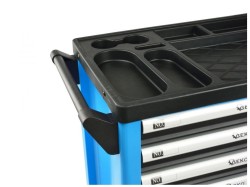 (obrázek pro) Dílenská pojízdná skříňka 7 zásuvek s vybavením 243 ks GEKO