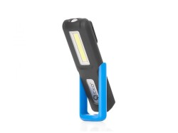 (obrázek pro) Aku pracovní svítilna 3+3W LED COB 1200 mAh s úchytem a magnetem GEKO