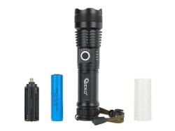 (obrázek pro) Taktická svítilna, LED XHP50, 15 W, 1500 lm, 1800 mAh - GEKO