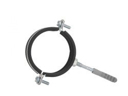(obrázek pro) Objímka na trubky 3″ 87-92mm, s gumovou vložkou, dva šrouby GEKO