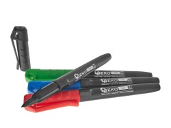 (obrázek pro) Permanentní popisovač 4 barvy, 4mm, sada 4ks GEKO