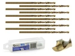 (obrázek pro) Kobaltový vrták do kovu HSS-Co, DIN 338, 1mm, 10ks GEKO