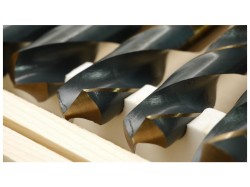 (obrázek pro) Sada 8ks HSS-Co vrtáků 14-25,5mm do oceli a dřeva GEKO