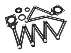 (obrázek pro) Víceúčelové dvanácti-dílné skládací pravítko GEKO