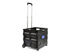 (obrázek pro) Přepravní skládací box, nákupní vozík na kolečkách 35 kg GEKO