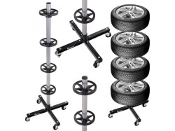 (obrázek pro) Stojan na pneumatiky, pojízdný, 100kg GEKO
