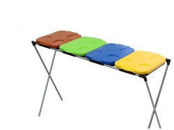 (obrázek pro) Stojan pro 4 pytle na tříděný odpad GEKO