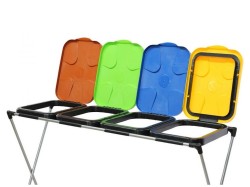 (obrázek pro) Stojan pro 4 pytle na tříděný odpad GEKO