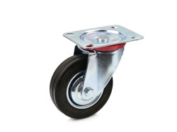 (obrázek pro) Náhradní otočné kolečko gumové 100 mm GEKO