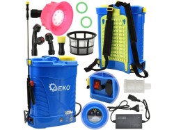 (obrázek pro) Aku zádový postřikovač 16l, 12V, 12Ah, modrý GEKO