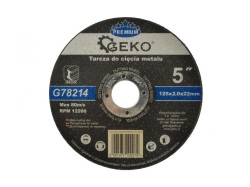 (obrázek pro) Kotouč řezný na ocel, nerez, 125x2.0x22mm GEKO PREMIUM